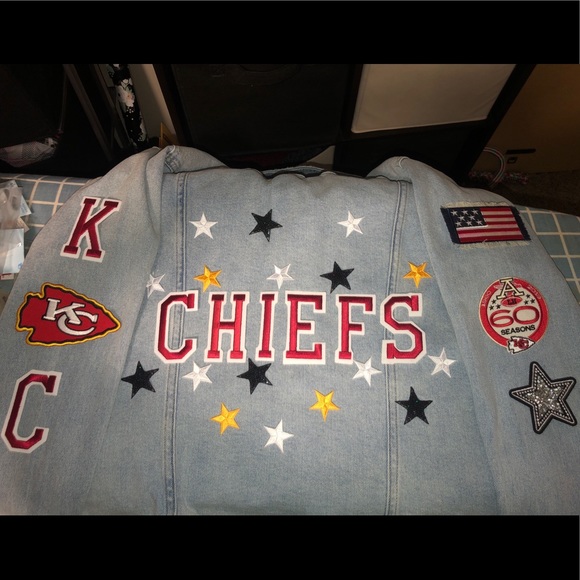 Jackets & Coats Kansas City Chiefs Customized Jean Jacket Poshmark